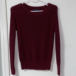 American Eagle Maroon Knitted Sweater